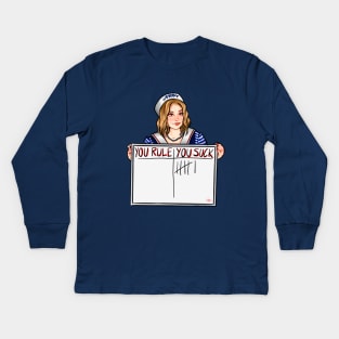 Robin Stranger Things Kids Long Sleeve T-Shirt